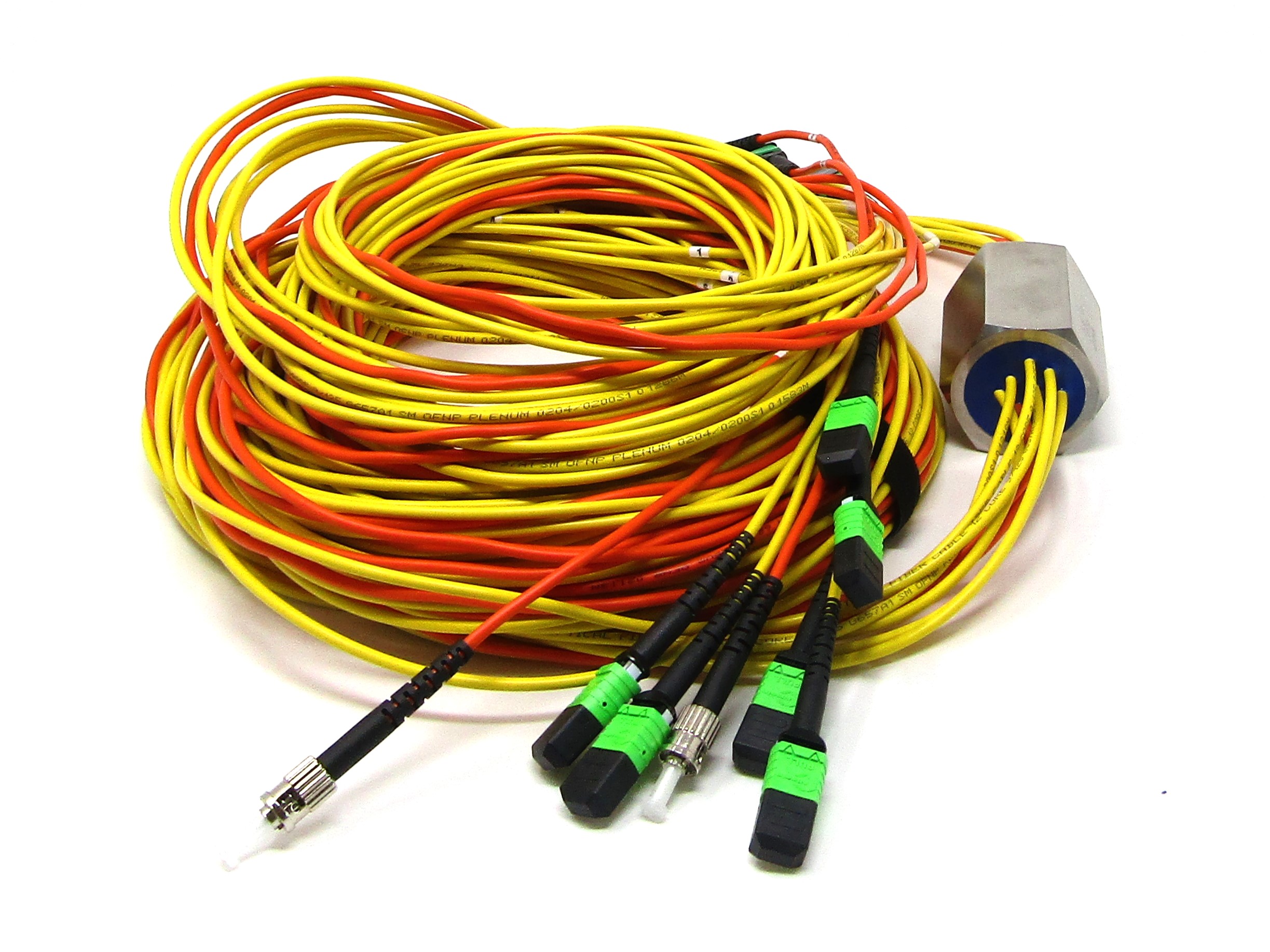 Create High-Density Optical Fiber Feedthroughs Combining Various Fiber Types